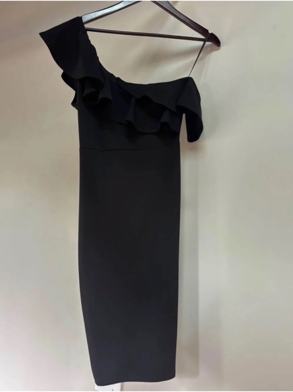 Lulus Enticing Behavior One Shoulder Mini Sheath Dress - Picture 3 of 4